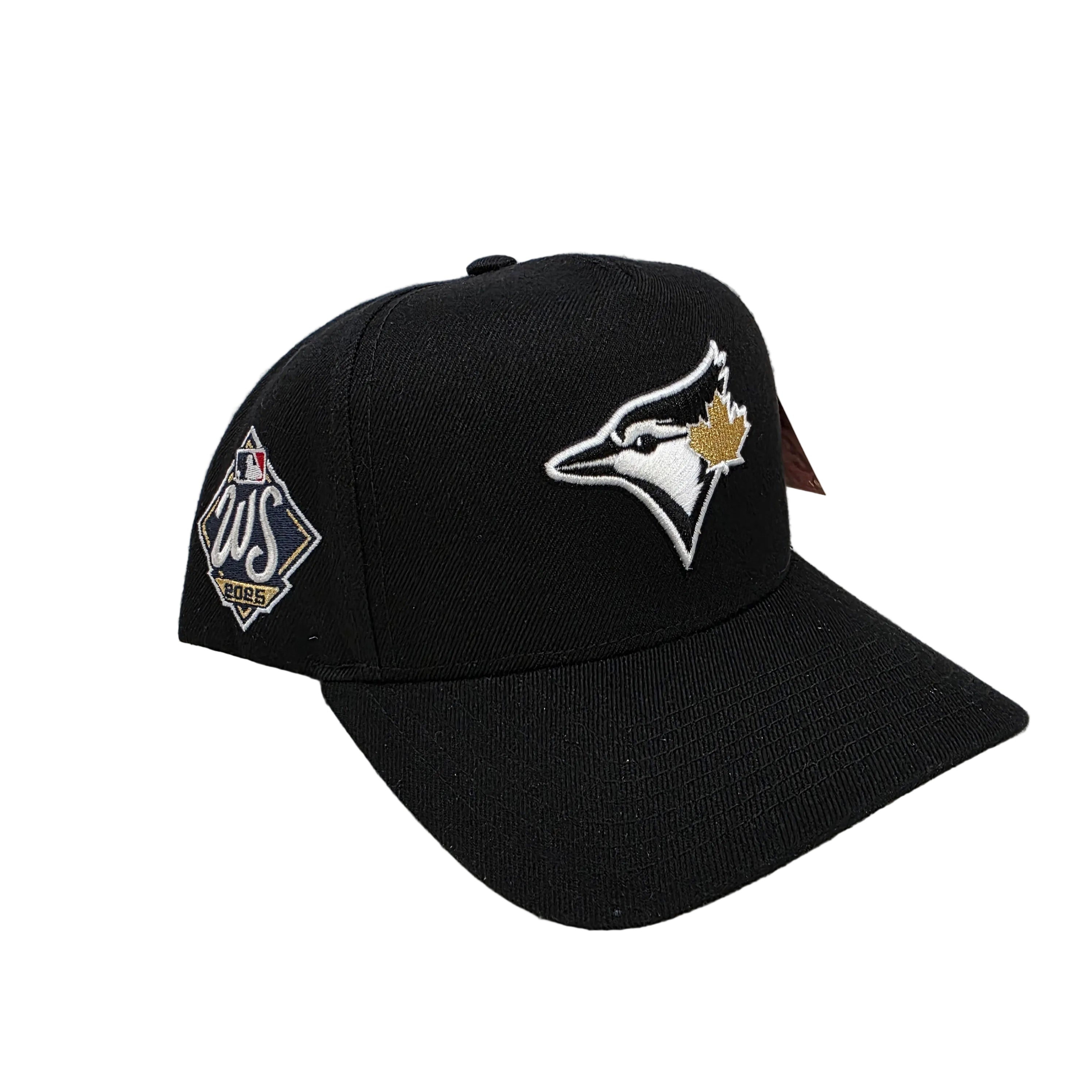 Toronto Blue Jays Mitchell & Ness Men's Black/Gold 2025 World Series A-Frame Snapback