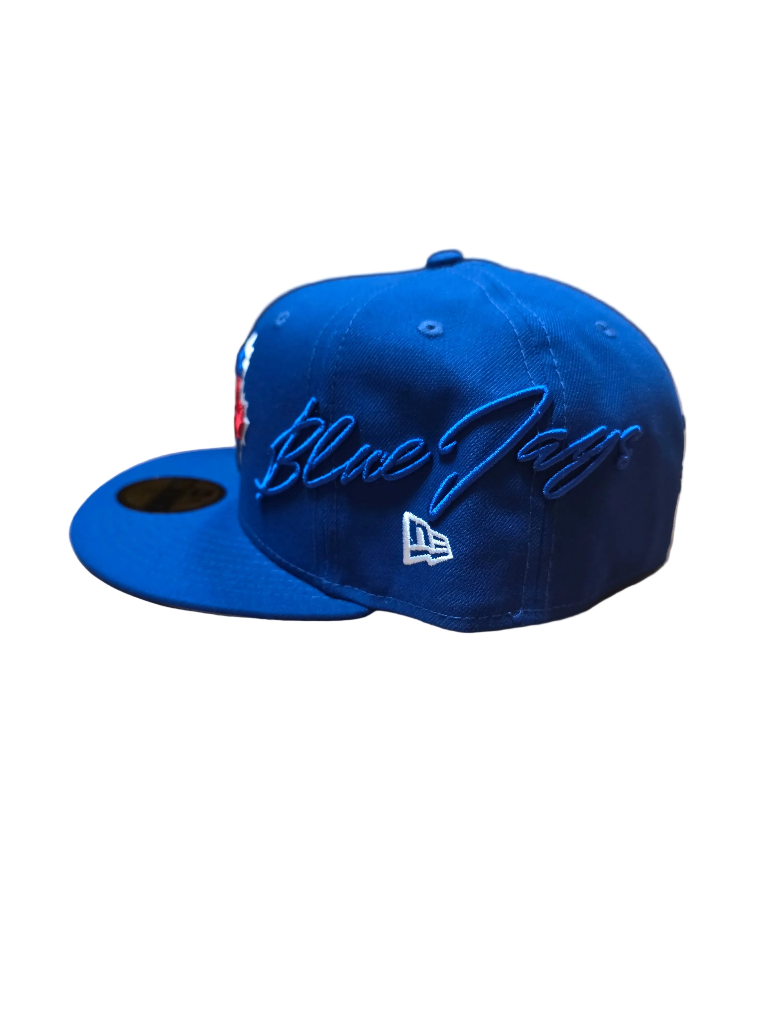 Toronto Blue Jays MLB New Era Men's Royal Blue 59Fifty Side Script Fitted Hat
