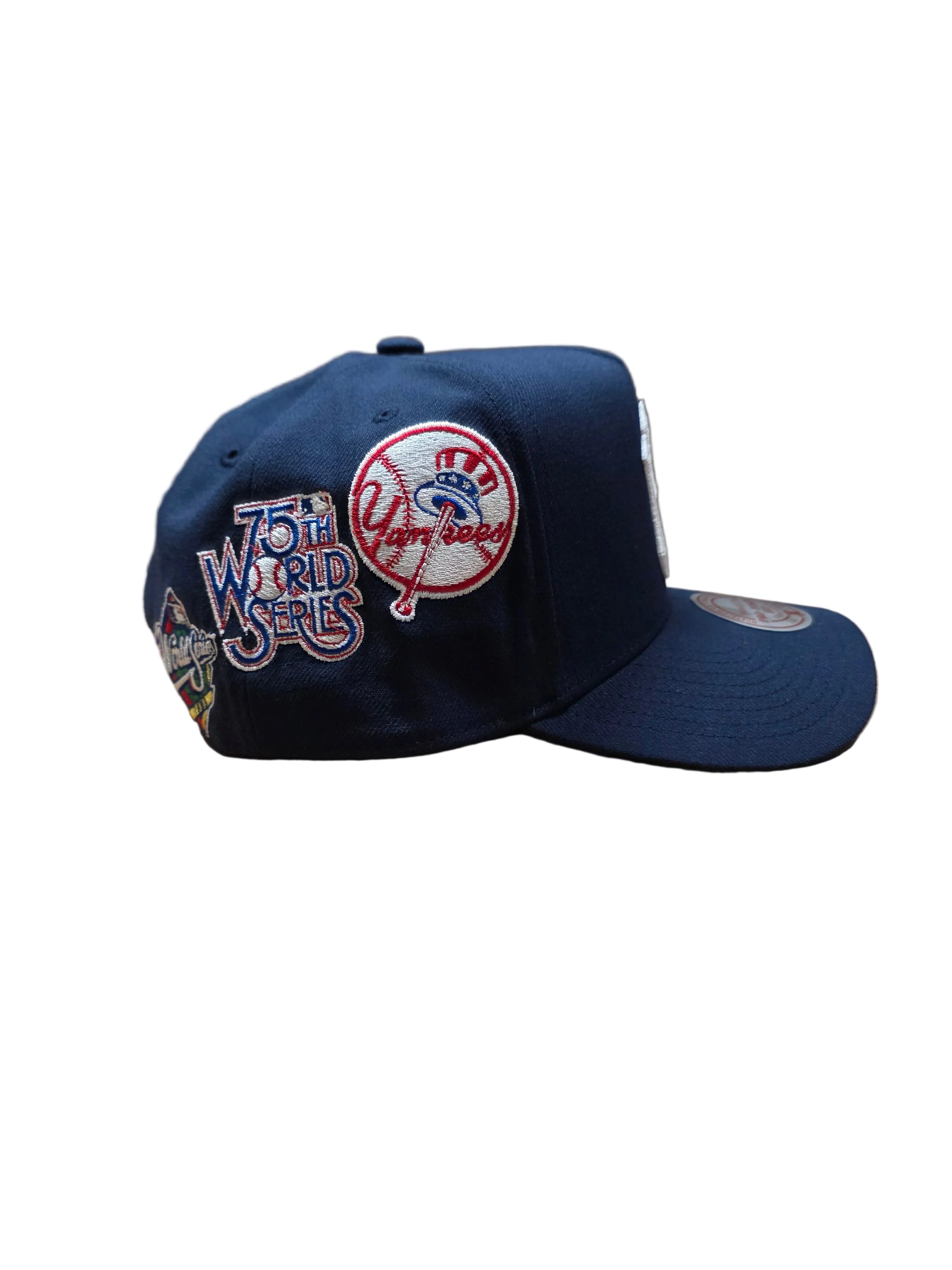 New York Yankees MLB Mitchell & Ness Men's Navy Historical Pro Pinch Fit Snapback Hat