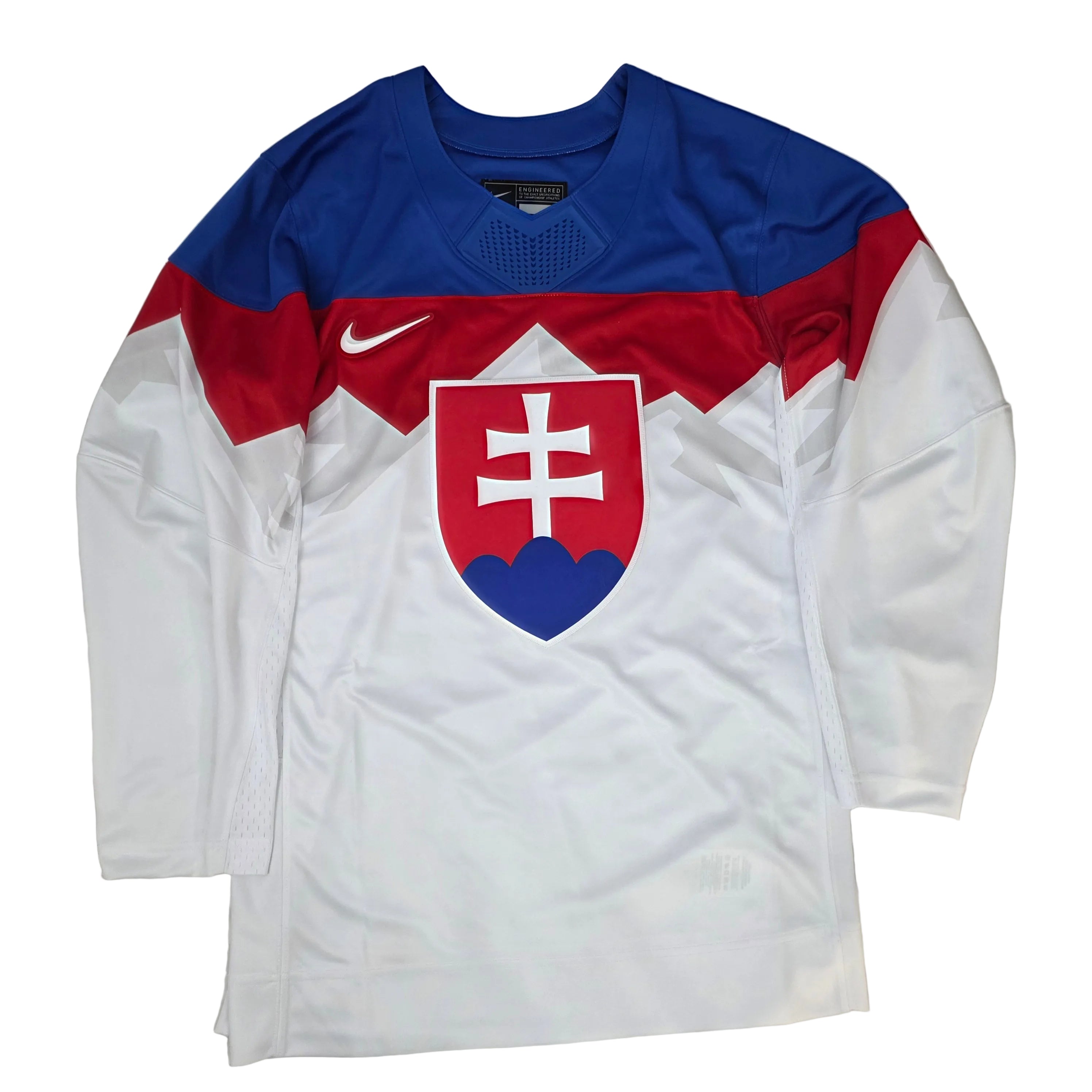 Maillot réplique blanc 2026 de l'équipe nationale de hockey sur gazon de Slovaquie (IIHF) de Nike pour homme