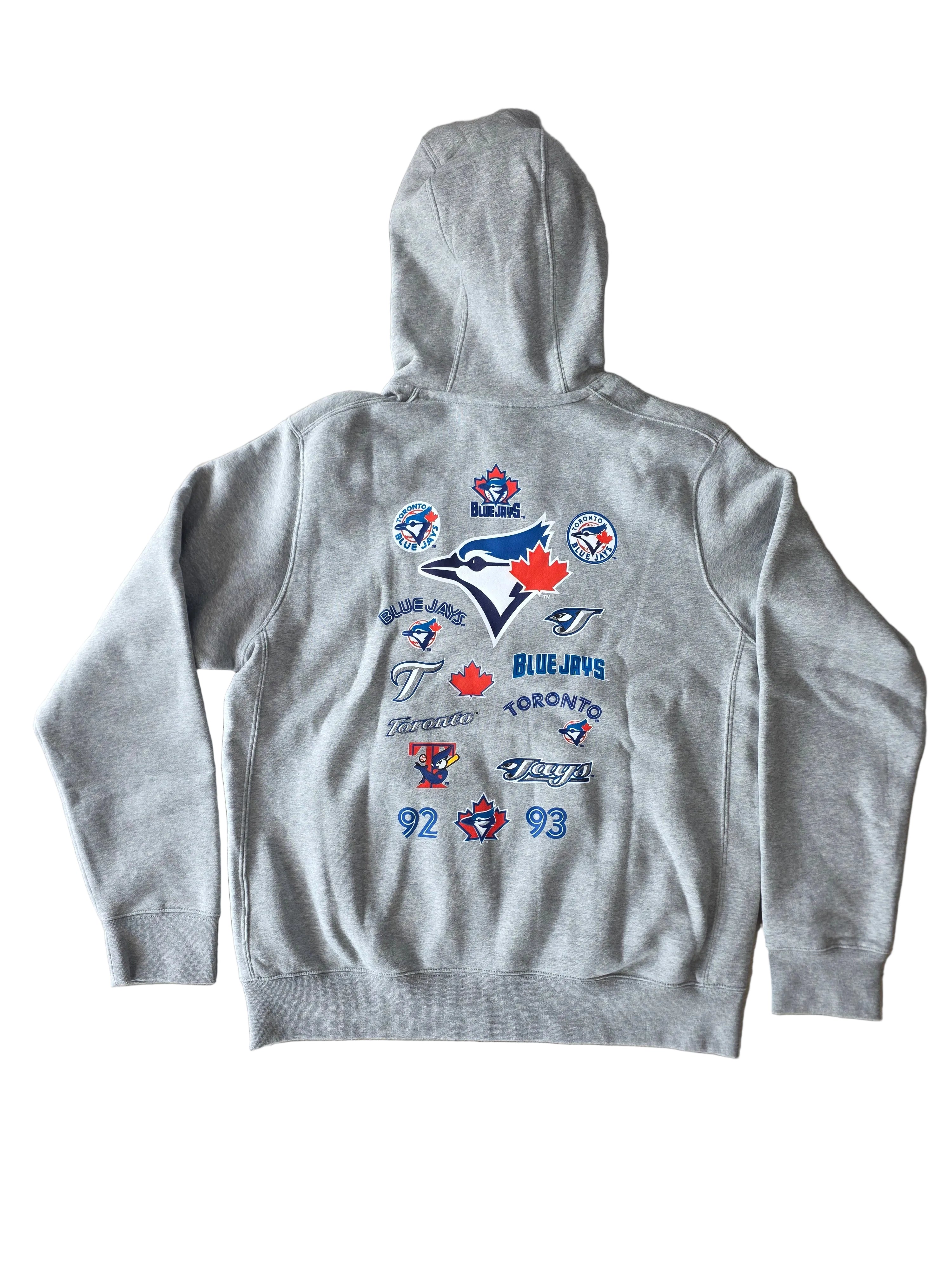Toronto Blue Jays MLB Nike Men's Dark Grey Heather 50th Anniversary Ballpark Legend Pullover Hoodie