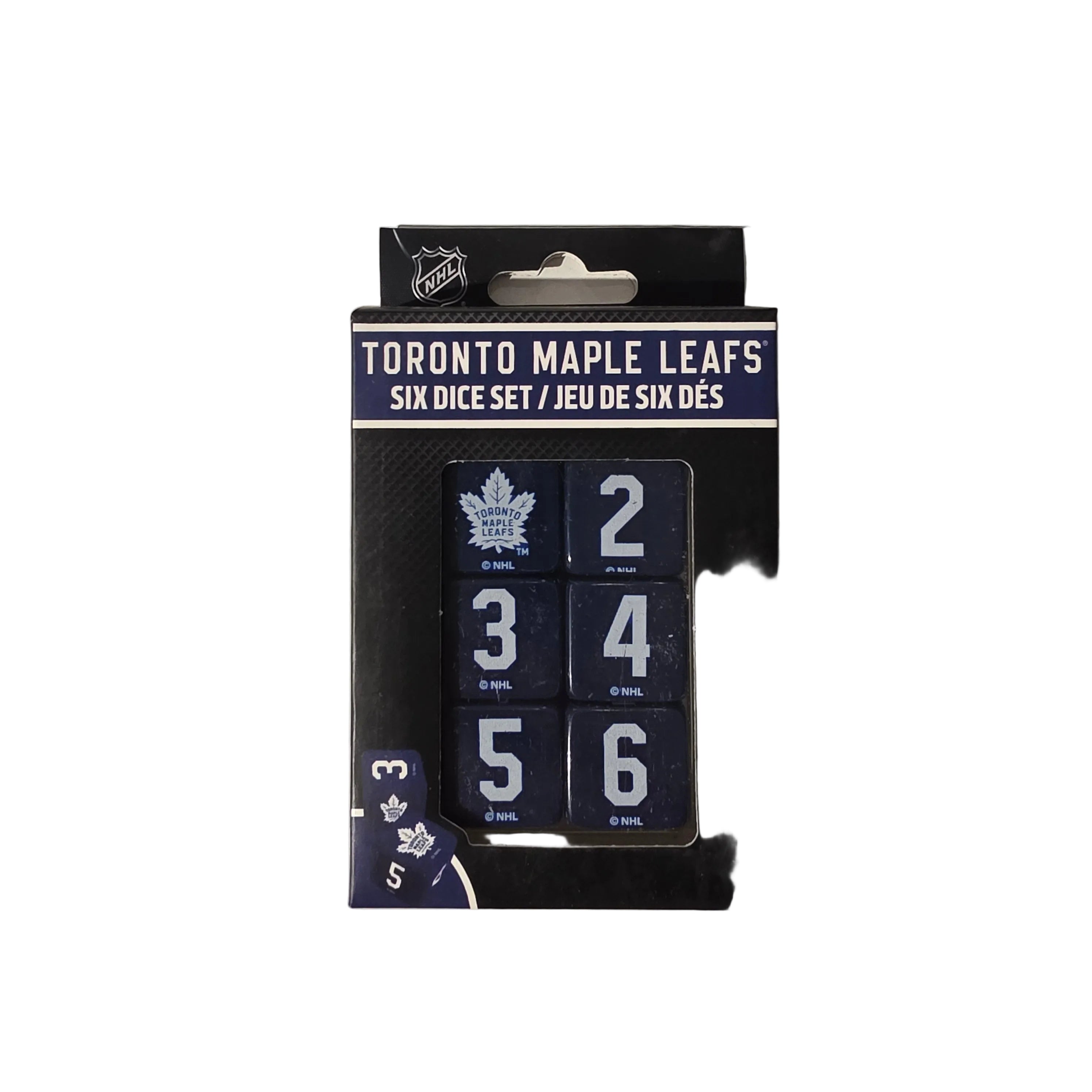 Ensemble de 6 dés des Maple Leafs de Toronto (NHL)