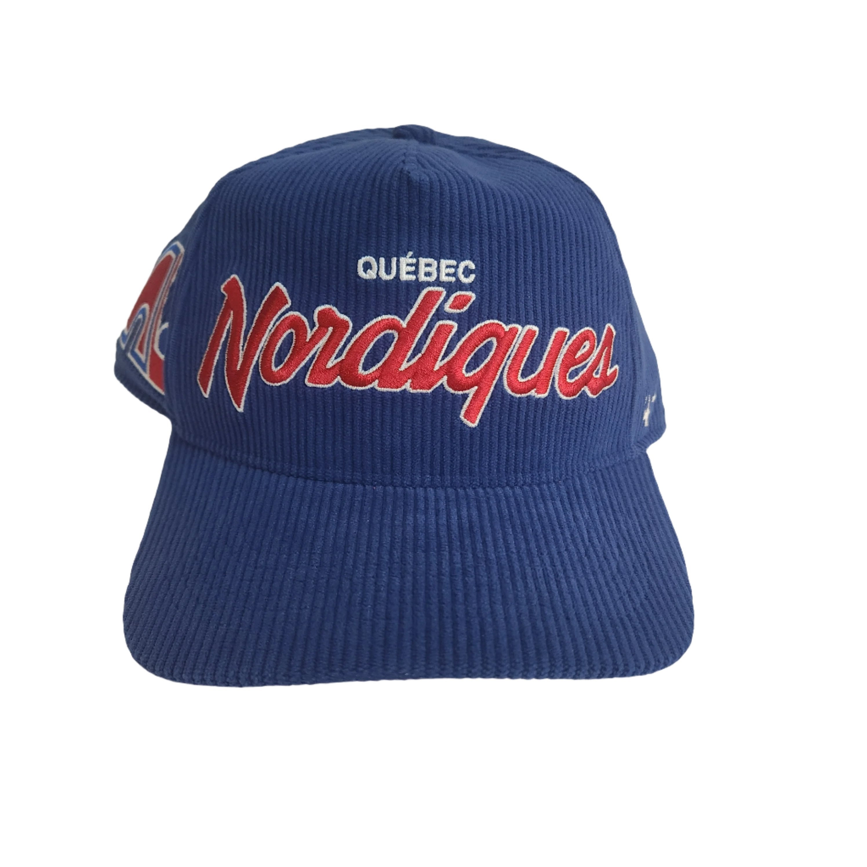 Quebec Nordiques NHL 47 Brand Men's Royal Crosstown Cord Arch Adjustable Hat