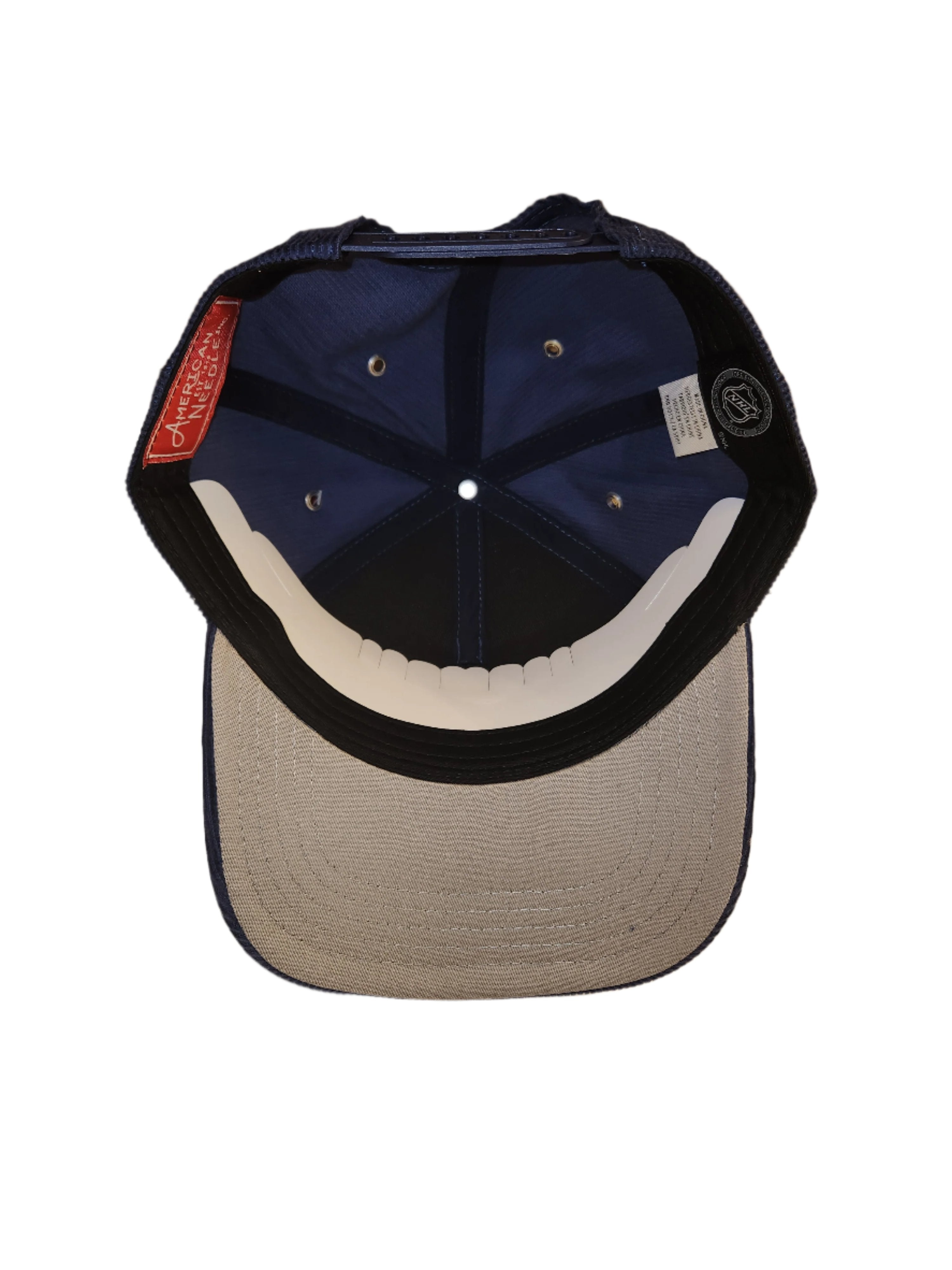 Casquette à visière snapback Valin en velours côtelé bleu marine pour homme des Canadiens de Montréal de la LNH