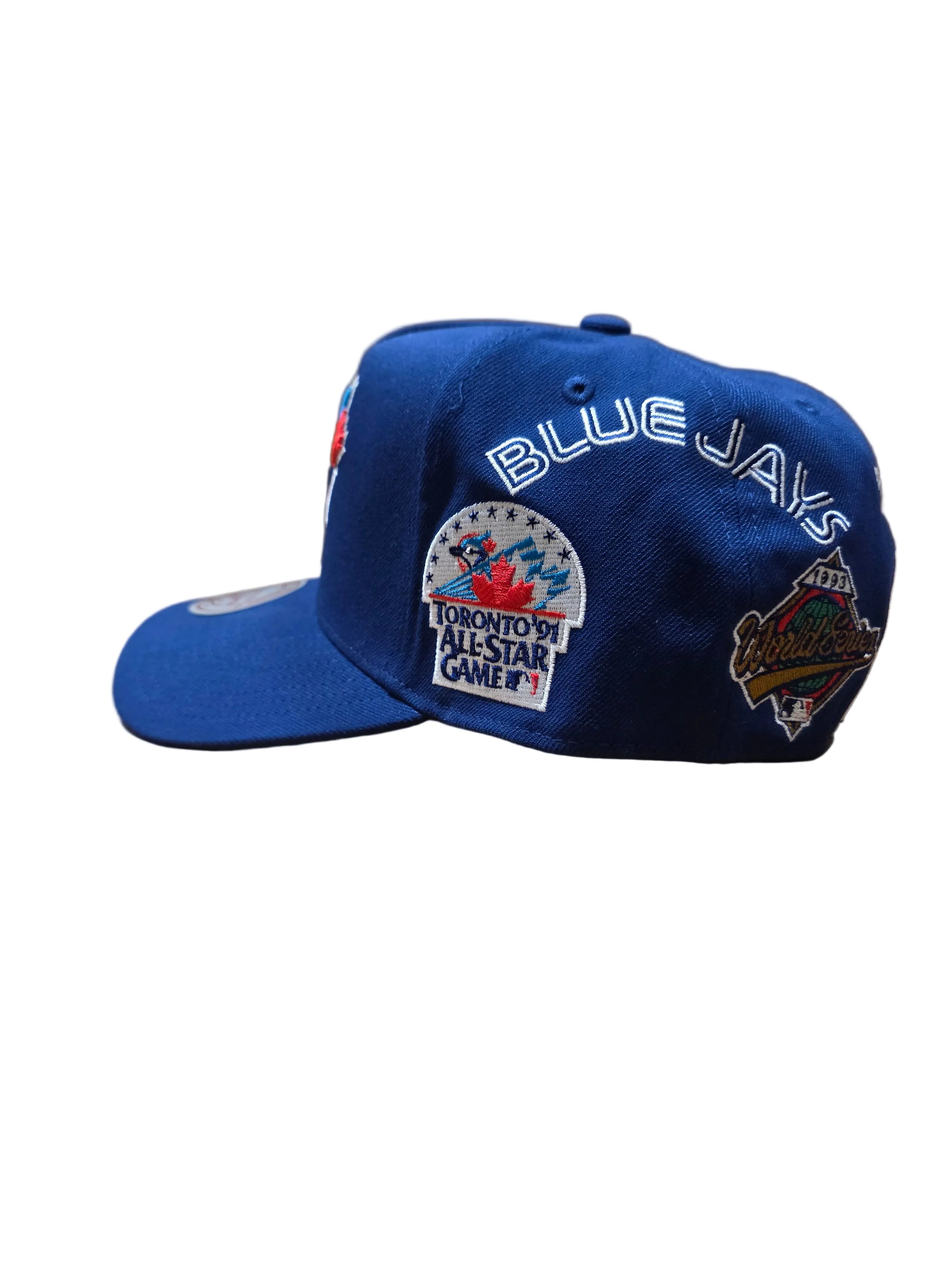 Toronto Blue Jays MLB Mitchell & Ness Men's Royal Historical Pro Pinch Fit Snapback Hat