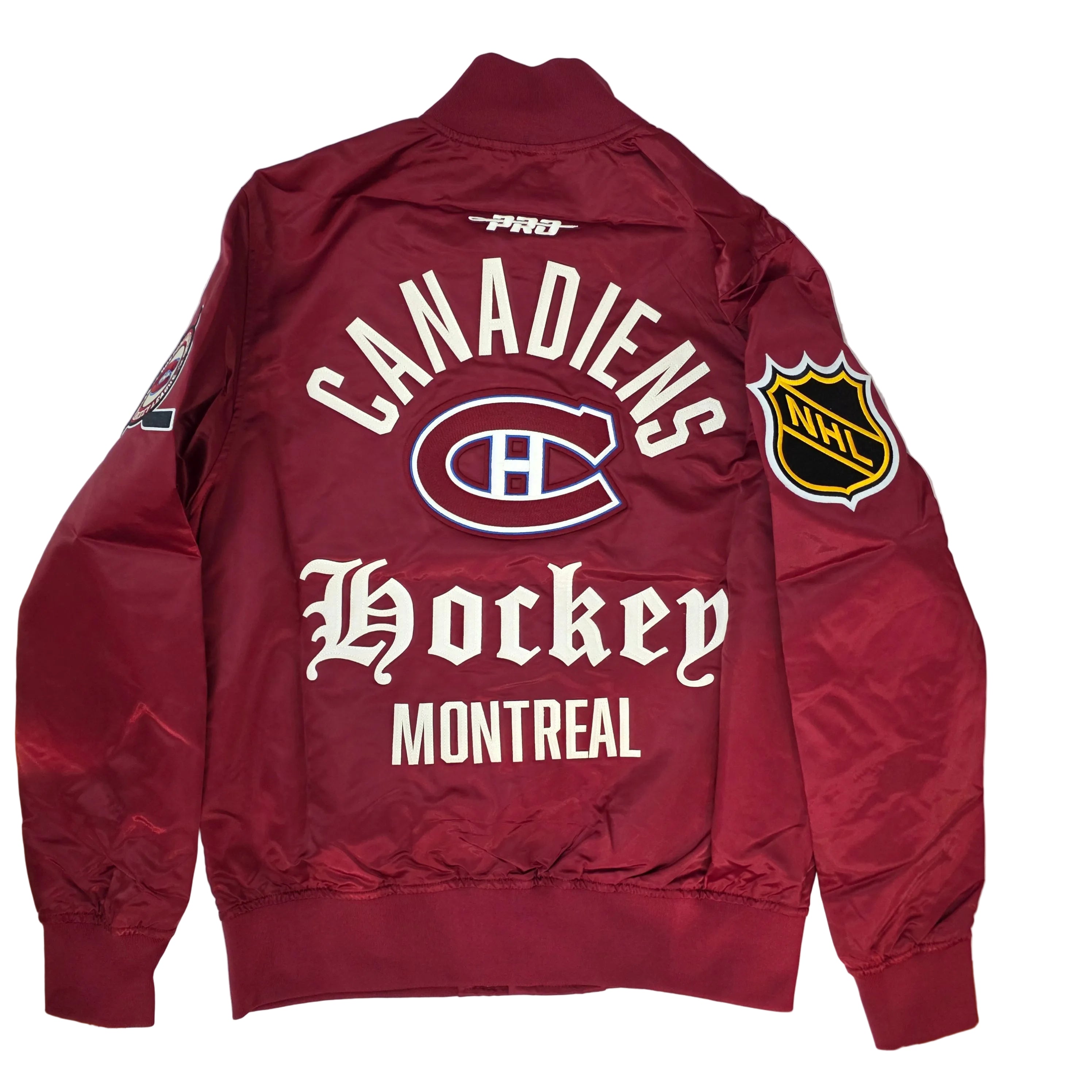 Montreal Canadiens NHL Pro Standard Men's Red Modern Originals Satin Jacket