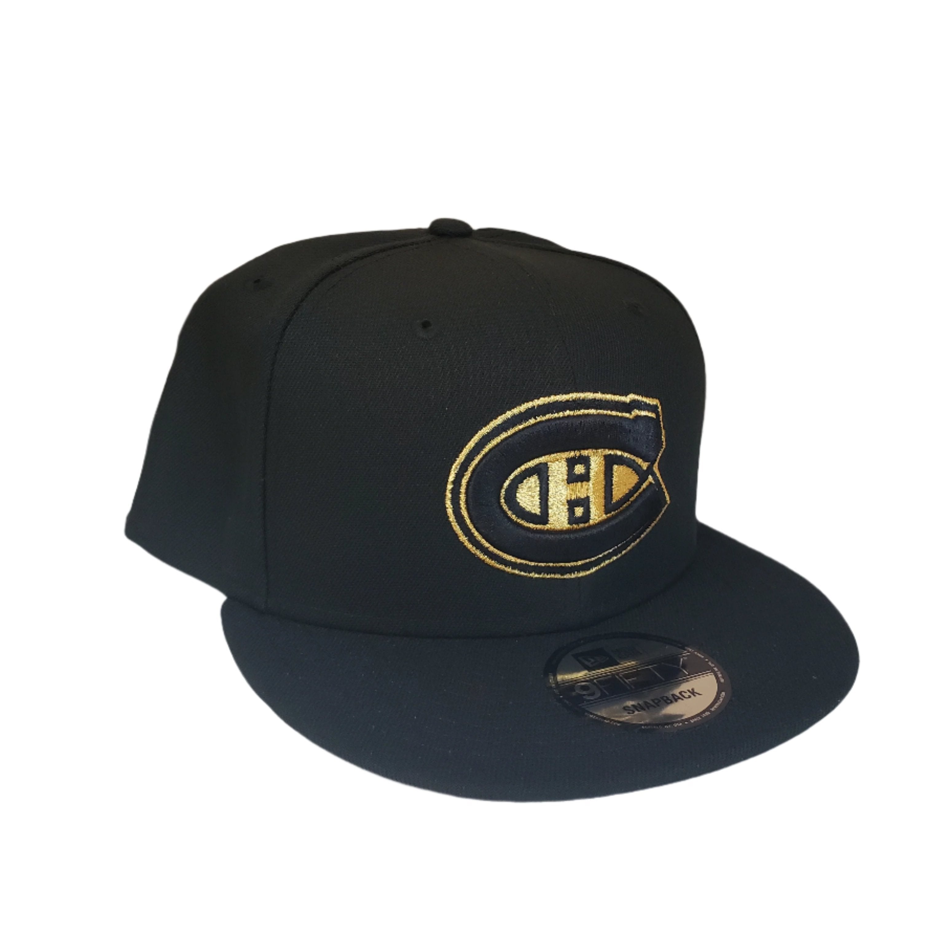 Casquette Snapback 9Fifty Gold Logo des Canadiens de Montréal NHL New Era pour homme noire