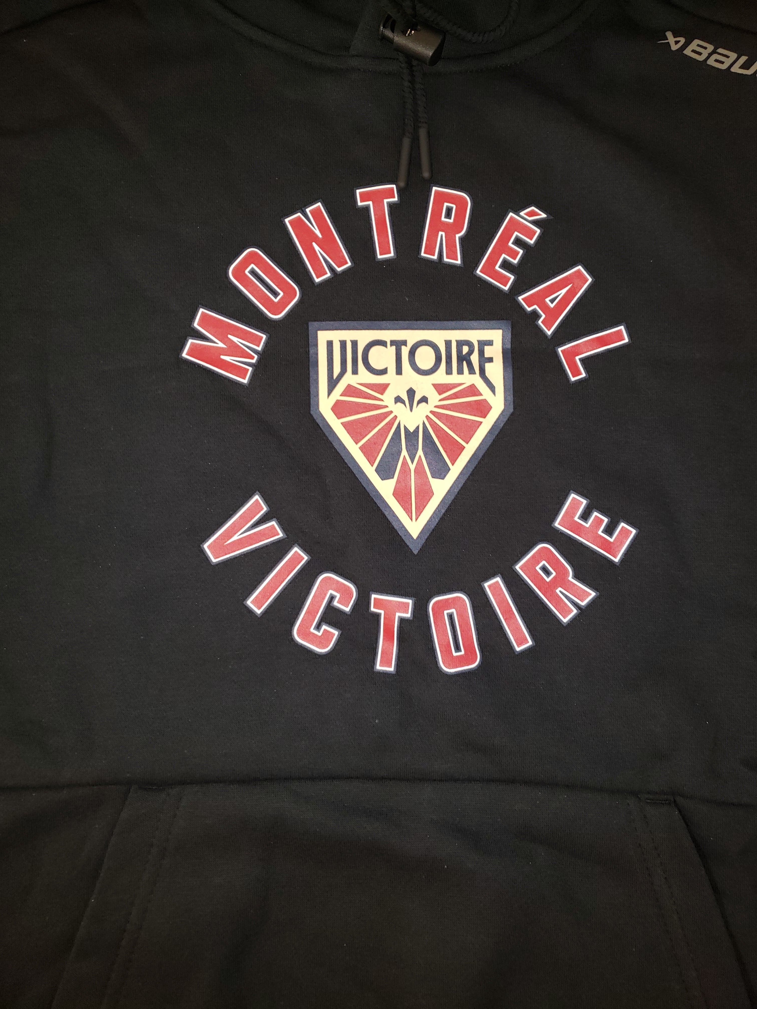 Montreal Victoire PWHL Bauer Unisex Black Ultimate Pullover Hoodie