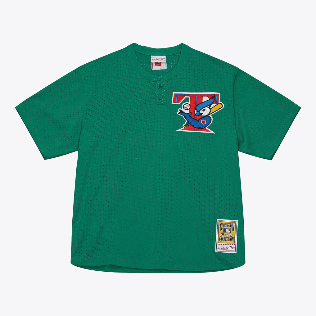 Roy Halladay Toronto Blue Jays MLB Mitchell & Ness Men's Kelly Green 2003 Authentic Batting Practice Jersey