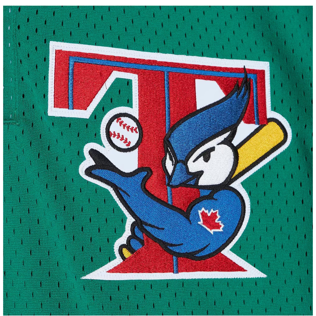 Roy Halladay Toronto Blue Jays MLB Mitchell & Ness Men's Kelly Green 2003 Authentic Batting Practice Jersey