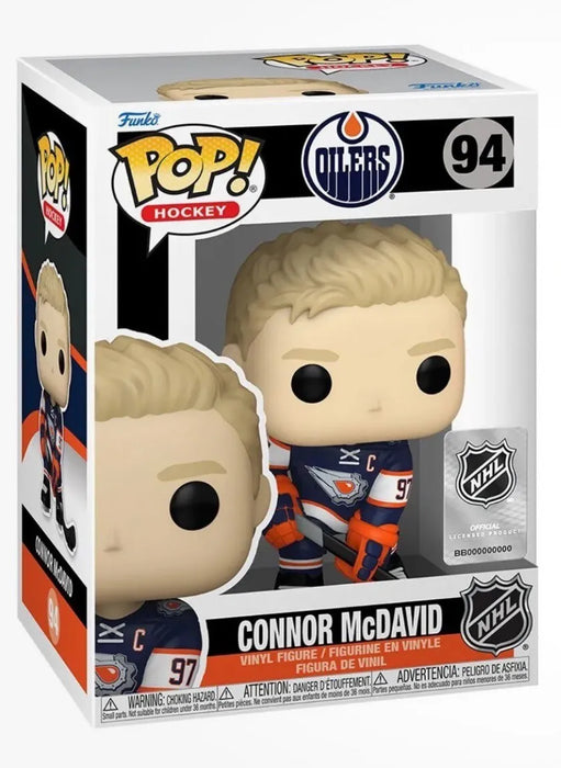Connor McDavid Edmonton Oilers NHL Funko POP Reverse Retro Uniform Vinyl Figure