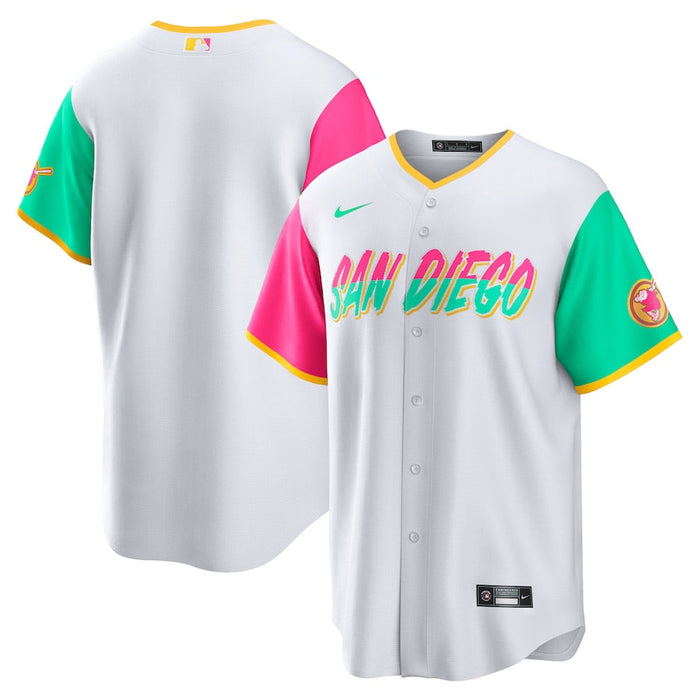 San Diego Padres MLB Nike Men's White 2022 City Connect Replica Jersey L
