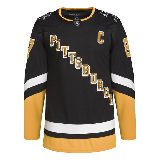 Sidney Crosby Pittsburgh Penguins NHL Adidas Men's Black Primegreen Alternate Authentic Pro Jersey
