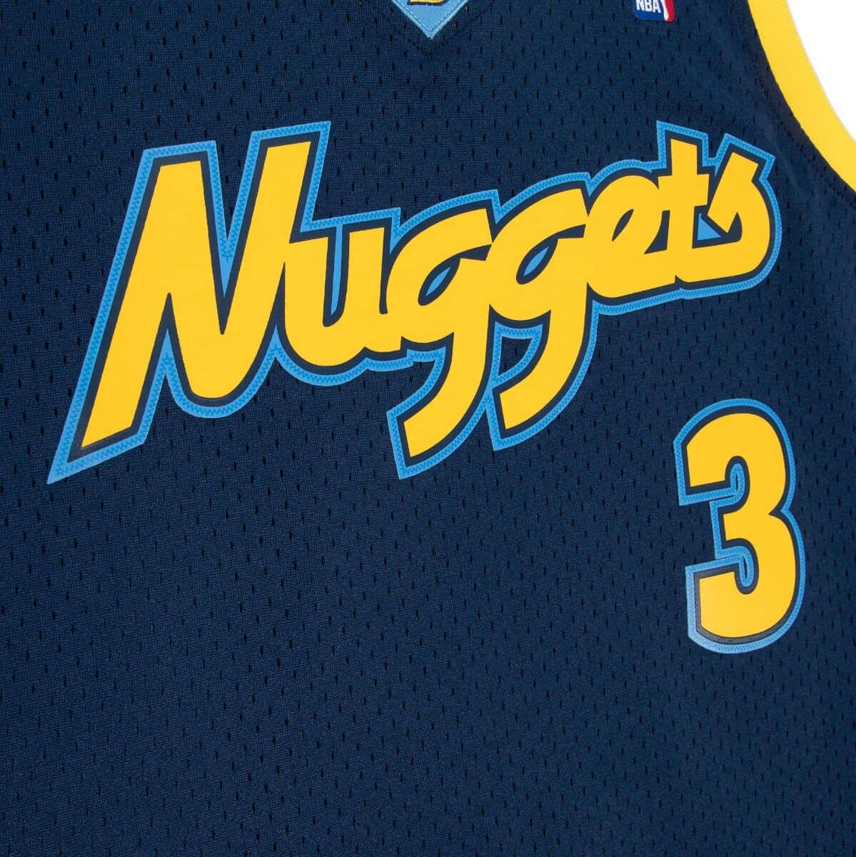 Allen Iverson Denver Nuggets NBA Mitchell & Ness Homme Marine 2006-07 Alternate Hardwood Classics Swingman Maillot