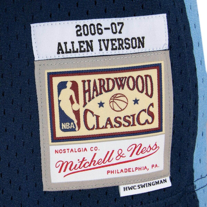 Allen Iverson Denver Nuggets NBA Mitchell & Ness Men's Navy 2006-07 Alternate Hardwood Classics Swingman Jersey