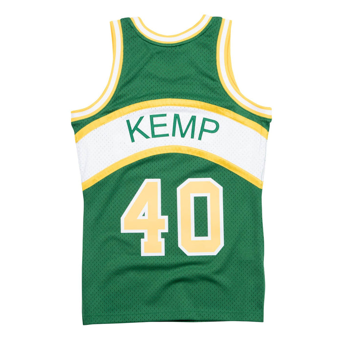 Shawn Kemp Seattle Supersonics NBA Mitchell & Ness Men's Green 1994-95 Hardwood Classics Swingman Jersey