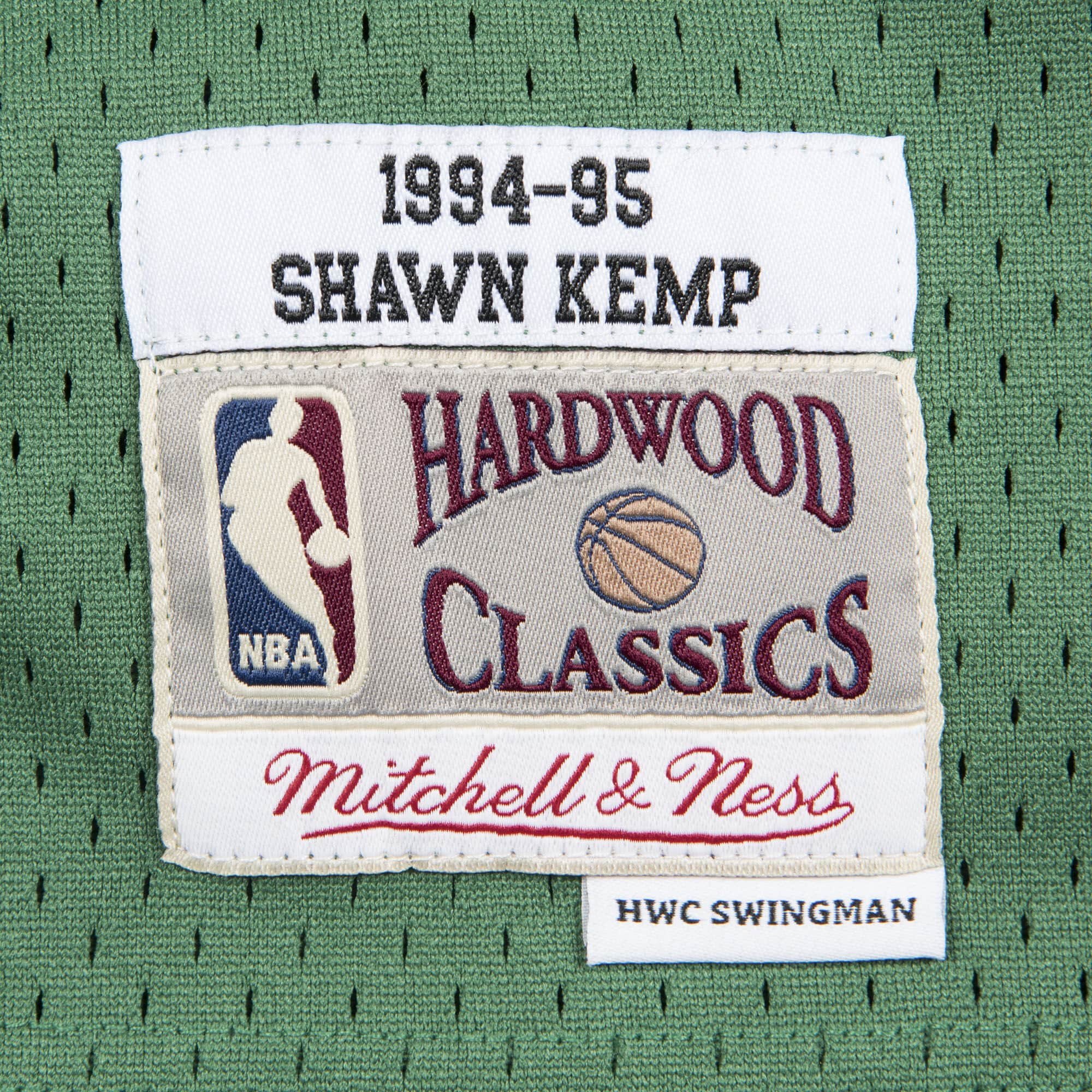 Shawn Kemp Seattle Supersonics NBA Mitchell & Ness Men's Green 1994-95 Hardwood Classics Swingman Jersey