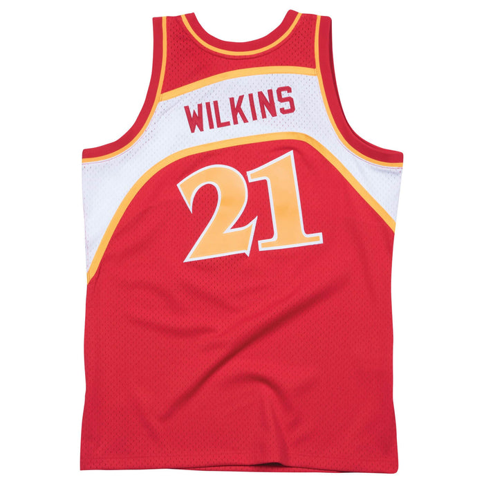 Dominique Wilkins Atlanta Hawks NBA Mitchell & Ness Men's Red 1986-87 Hardwood Classics Swingman Jersey