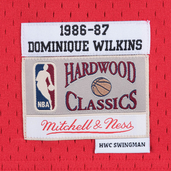 Dominique Wilkins Atlanta Hawks NBA Mitchell & Ness Men's Red 1986-87 Hardwood Classics Swingman Jersey