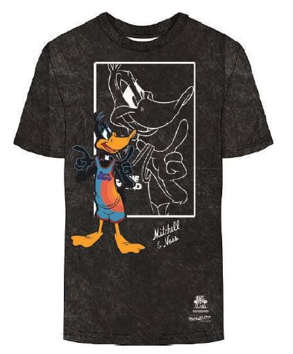 Space Jam 2 Mitchell & Ness Men's Black Daffy Lines T-Shirt