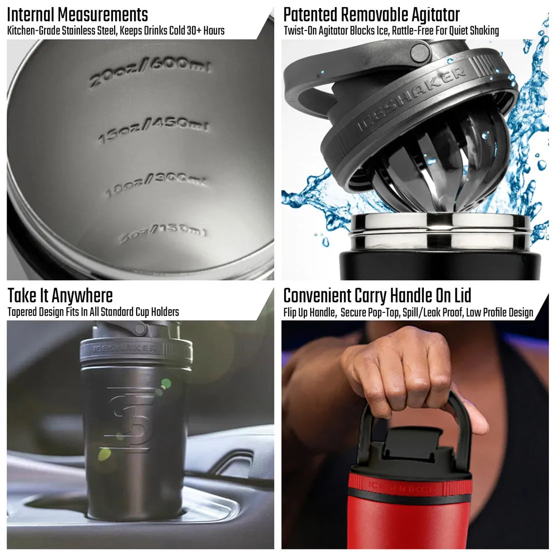 CF Montreal MLS Wincraft Blue 26oz Stainless Steel Ice Shaker Tumbler