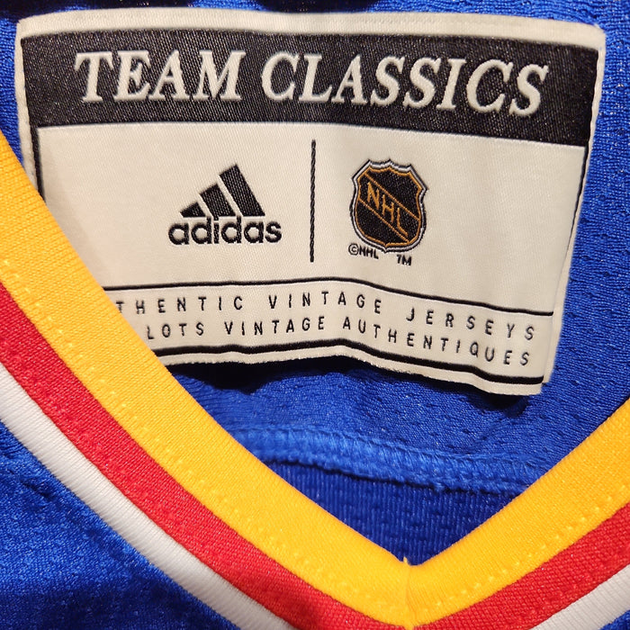 St. Louis Blues NHL Adidas Men's Royal Blue Team Classics Vintage Authentic Jersey L(52)