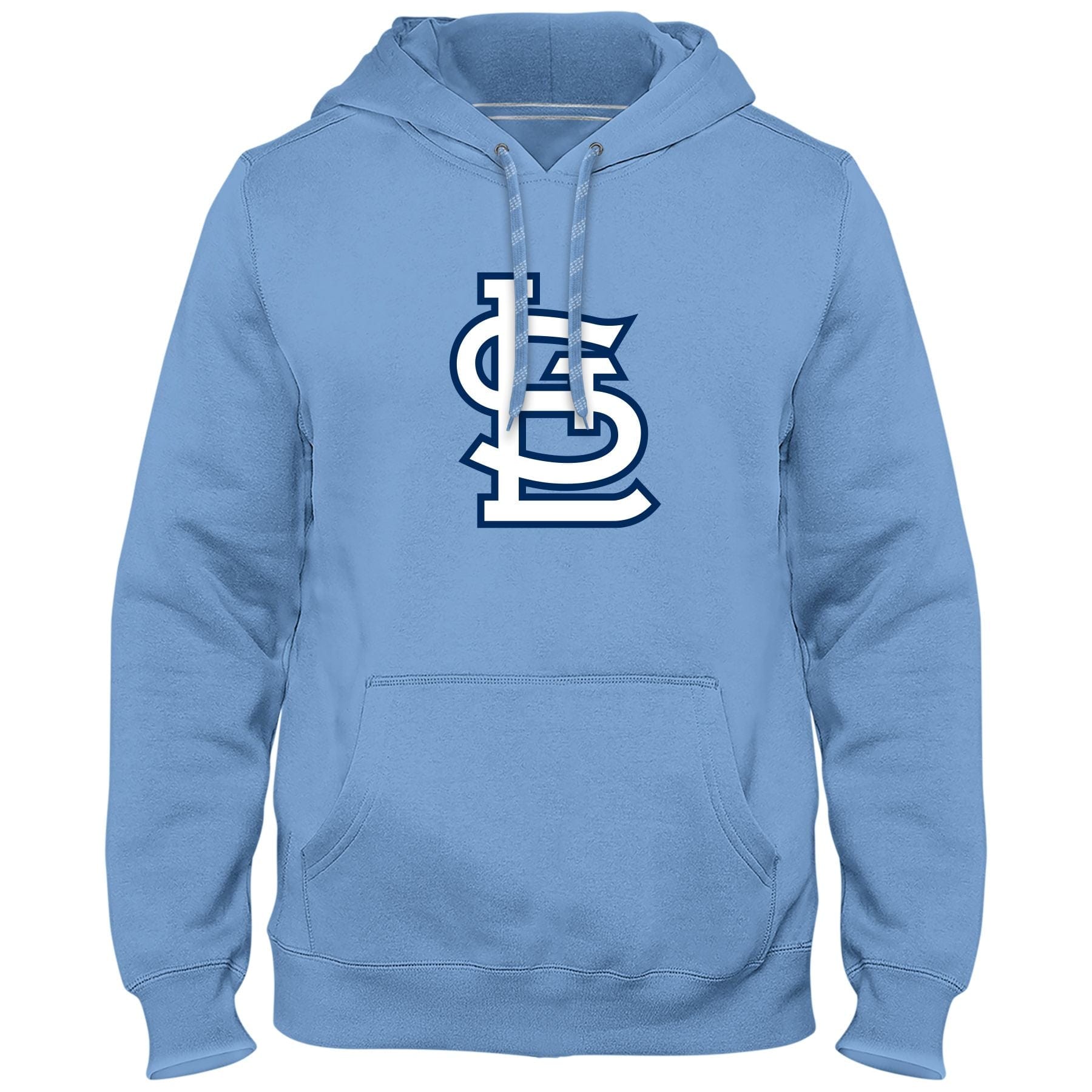 St. Louis Cardinals MLB Bulletin Men's Light Blue Express Twill Logo Hoodie