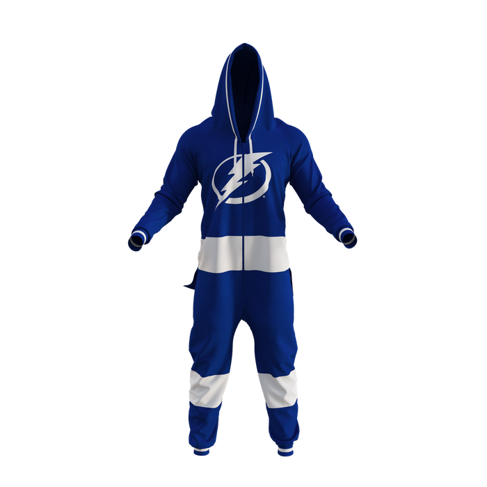 Tampa Bay Lightning NHL Hockey Sockey Men's Blue Team Uniform Onesie