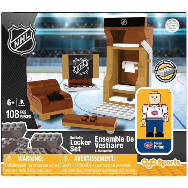 Carey Price Canadiens Ensemble de vestiaire LNH Figurine de sport OYO 