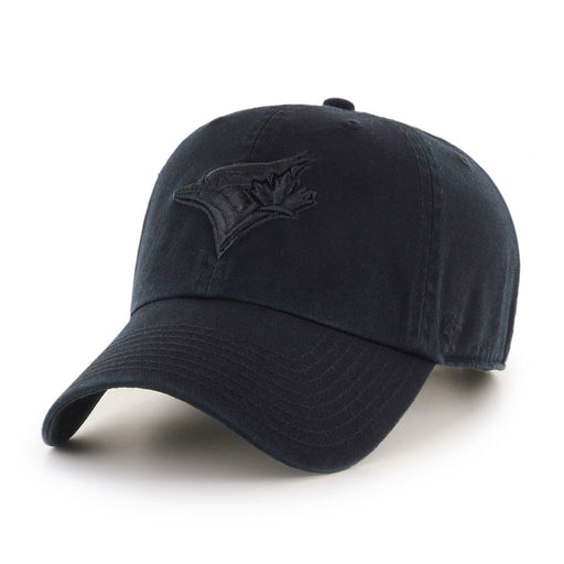 Toronto Blue Jays MLB 47 Brand Men's Black on Black Clean Up Adjustable Hat