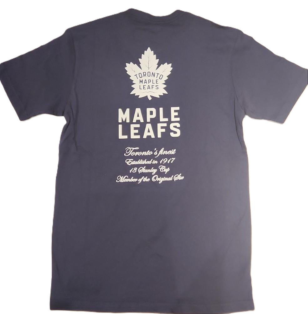 T-shirt de graduation bleu marine Mitchell & Ness des Maple Leafs de Toronto pour hommes