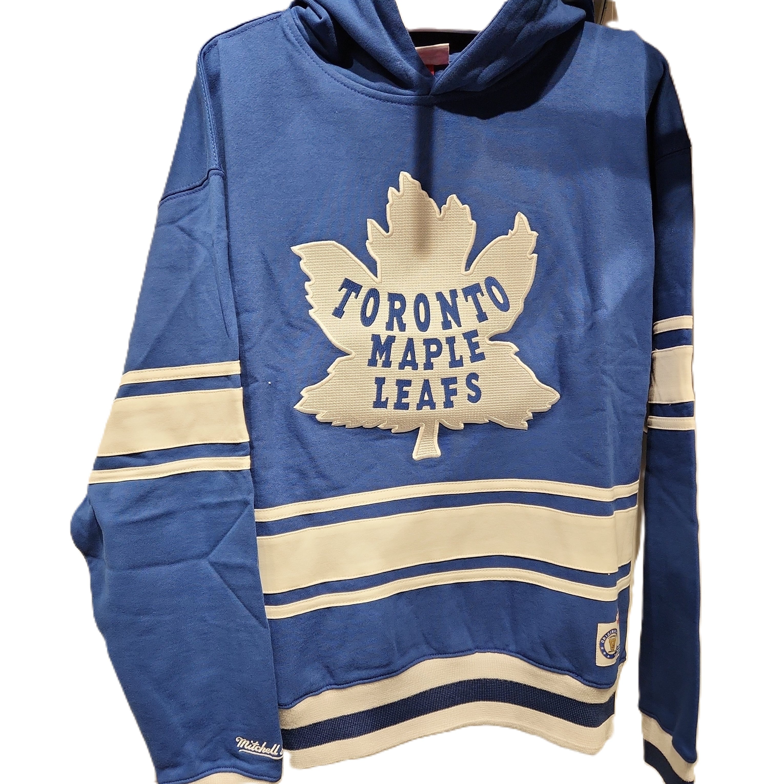 Toronto Maple Leafs NHL Mitchell & Ness Sweat à capuche en polaire original bleu royal pour hommes