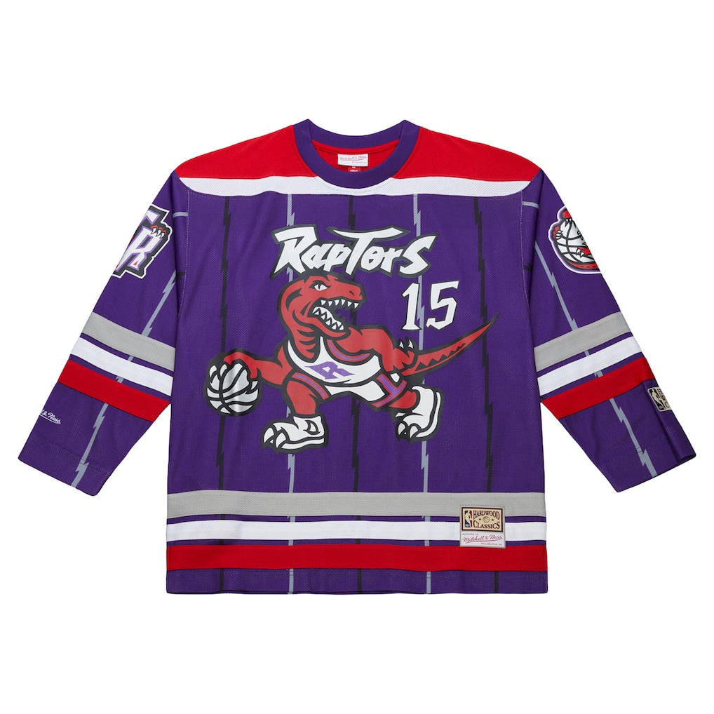 Maillot de hockey violet Maxxed Out Fashion de Vince Carter, Raptors de Toronto, NBA, Mitchell & Ness