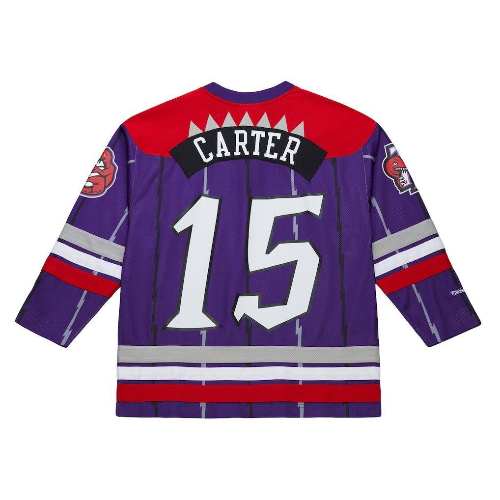Maillot de hockey violet Maxxed Out Fashion de Vince Carter, Raptors de Toronto, NBA, Mitchell & Ness