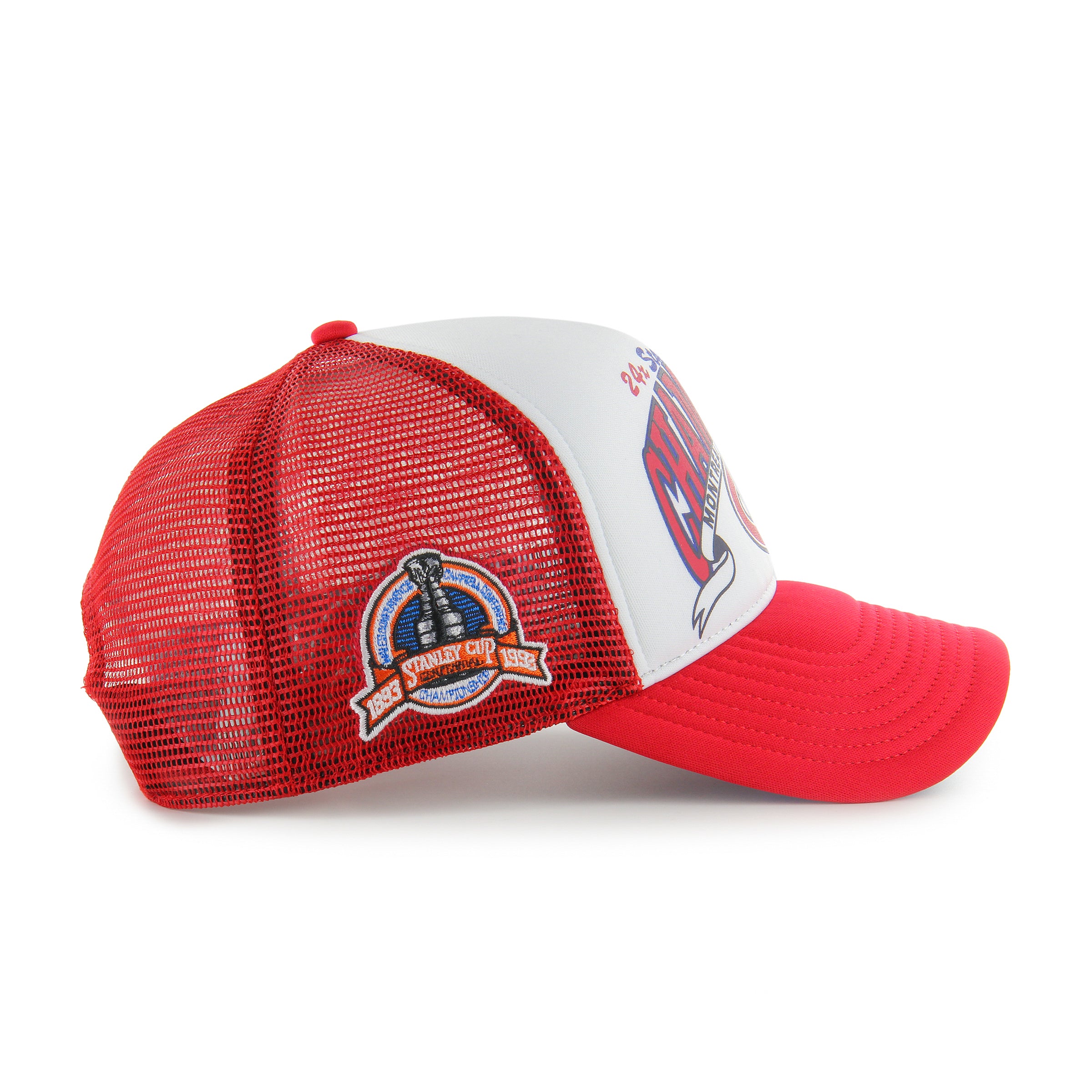 Canadiens de Montréal NHL 47 Brand Casquette de camionneur en mousse rouge 1993 Champions de la Coupe Stanley hors-jeu pour hommes