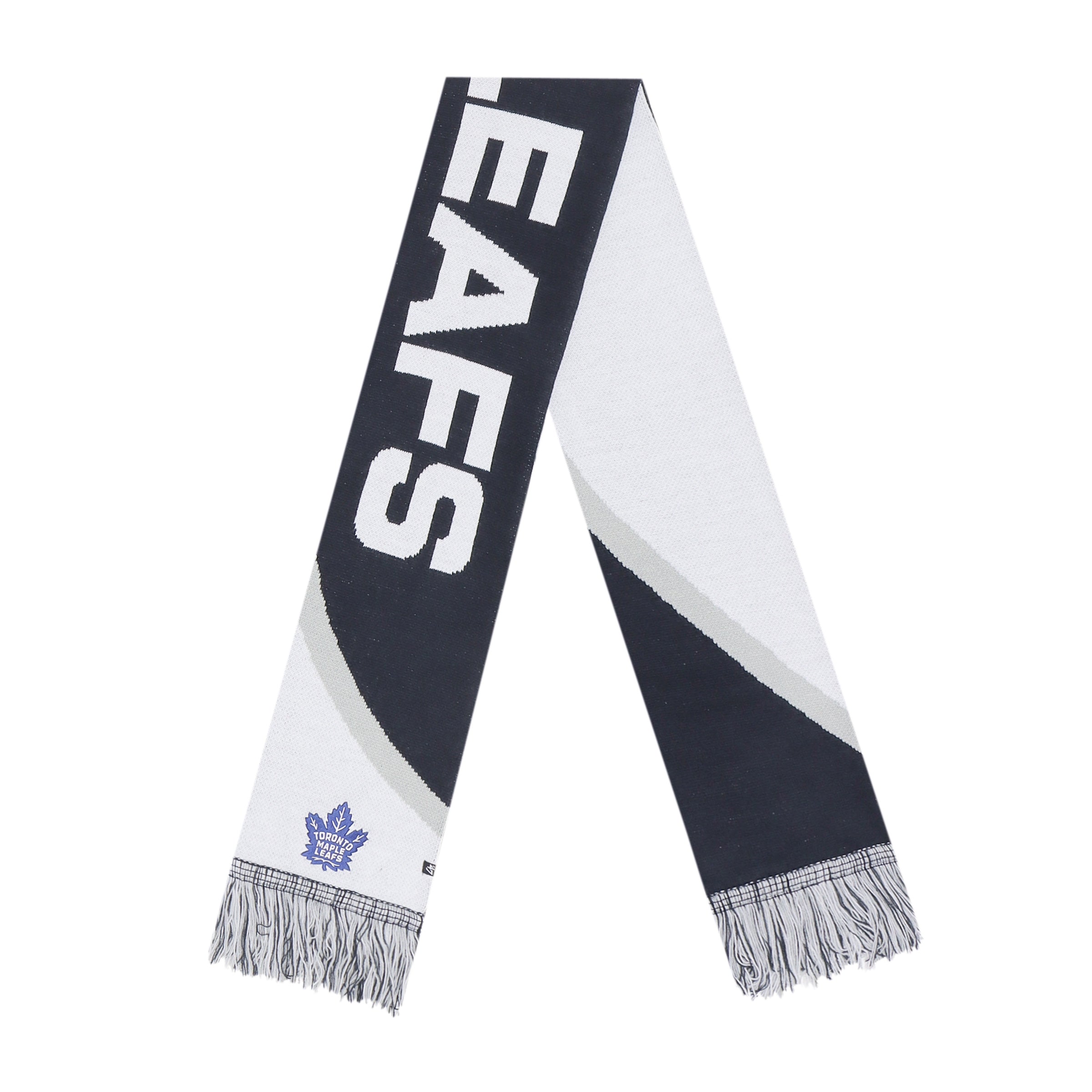 Écharpe en tricot bleu marine/blanc Cusp des Maple Leafs de Toronto NHL 47 Brand pour hommes