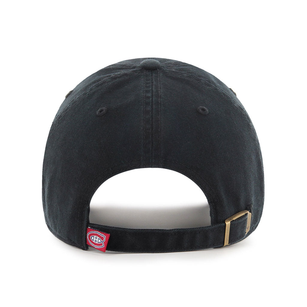 Casquette ajustable Clean Up des Canadiens de Montréal NHL 47 Brand pour hommes, noir sur noir