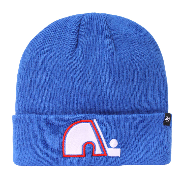 Quebec Nordiques NHL 47 Brand Men's Light Blue Raised Cuff Knit Hat