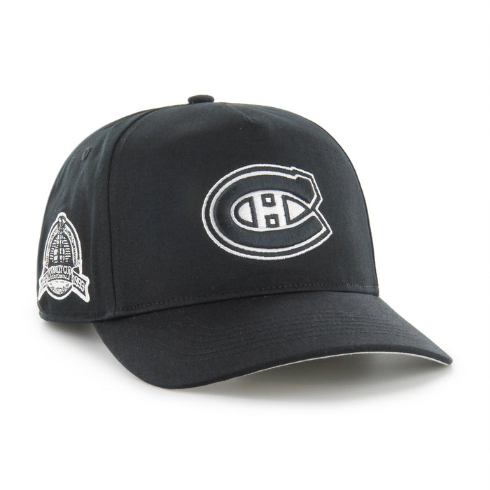 Montreal Canadiens NHL 47 Brand Men's Black/White Sure Shot Hitch Snapback