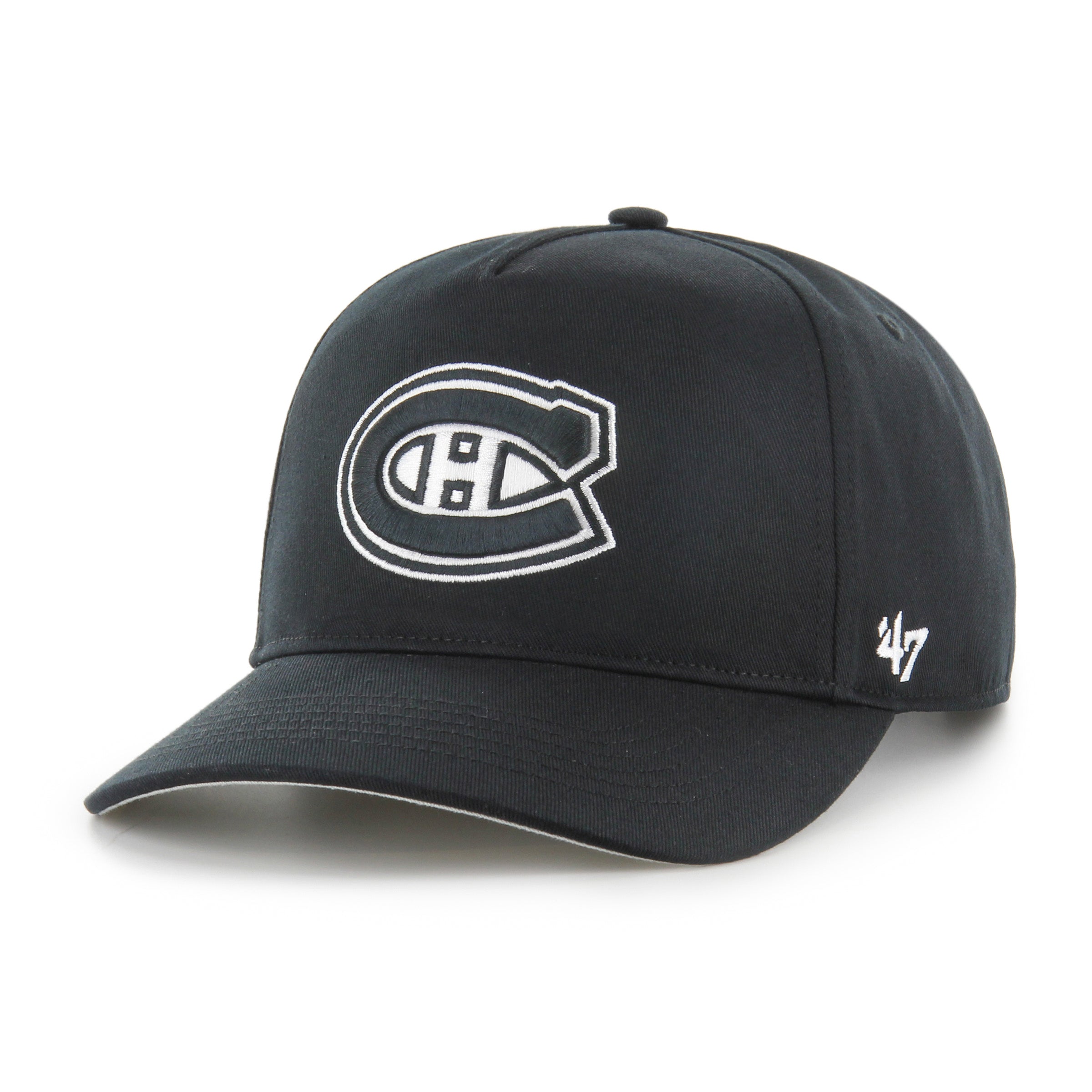 Casquette Snapback Sure Shot Hitch des Canadiens de Montréal NHL 47 Brand pour hommes, noir/blanc