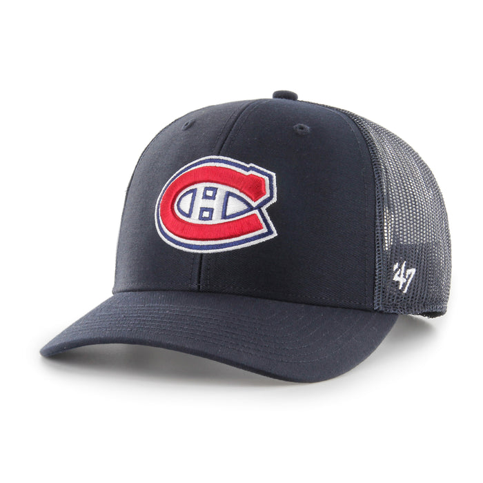Montreal Canadiens NHL 47 Brand Men's Navy Trucker Snapback