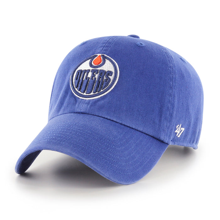 Edmonton Oilers NHL 47 Brand Men's Royal Blue 1979 Clean Up Adjustable Hat
