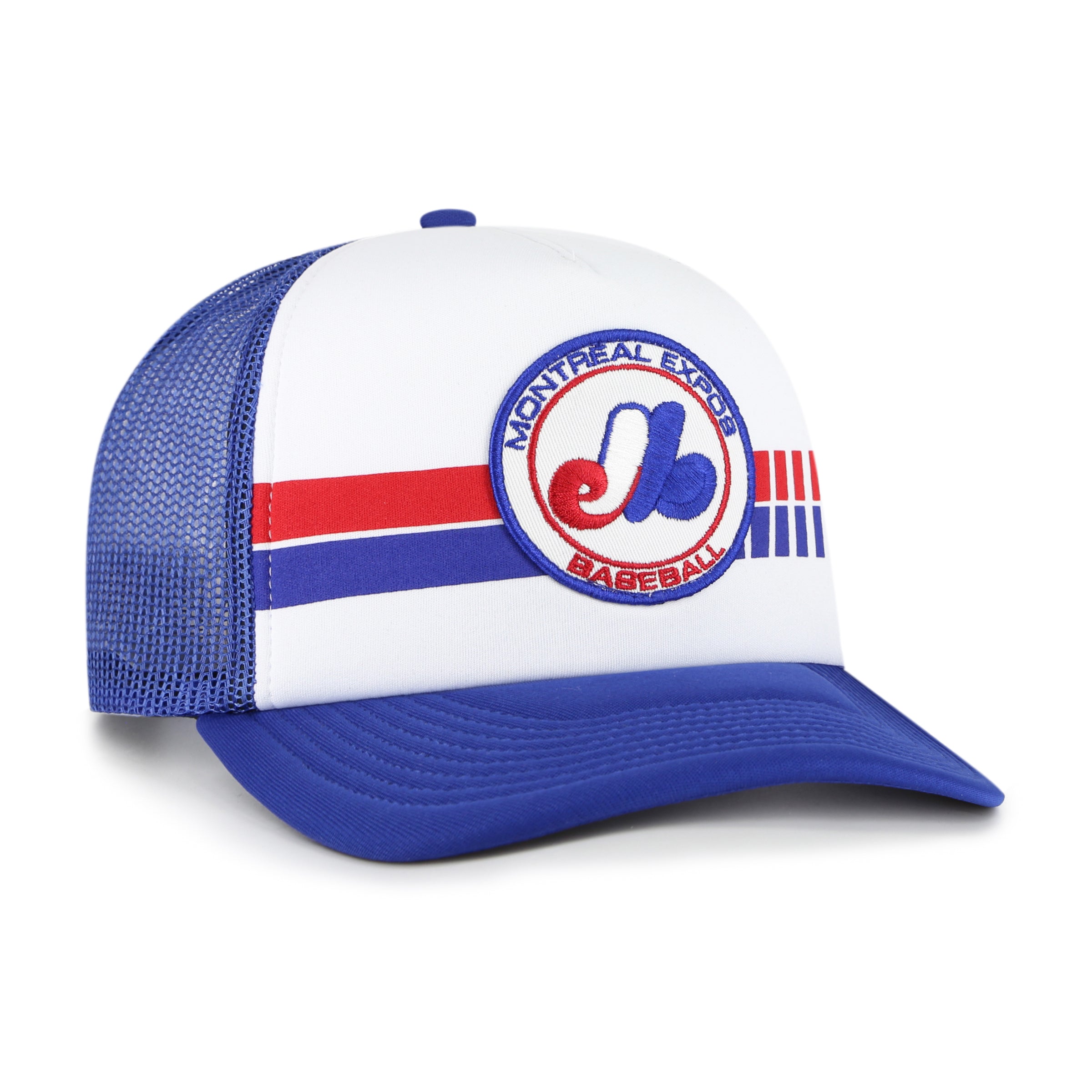 Montreal Expos MLB 47 Brand Men's Royal Blue Wax Pack Express Trucker Snapback