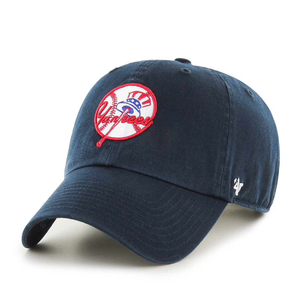 New York Yankees MLB 47 Brand Casquette réglable bleu marine Cooperstown Alternate Clean Up pour hommes