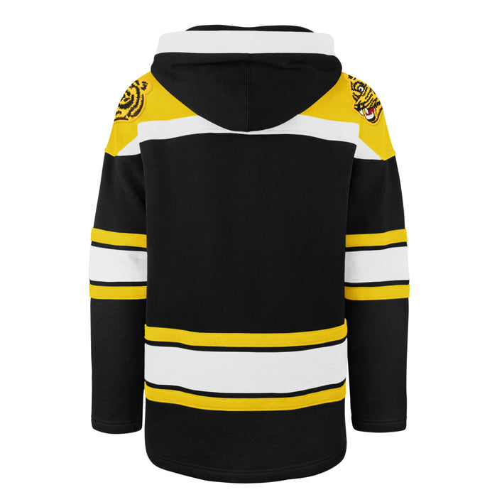 Boston Bruins NHL 47 Brand Men's Black Retro Freeze Superior Lacer Hoodie
