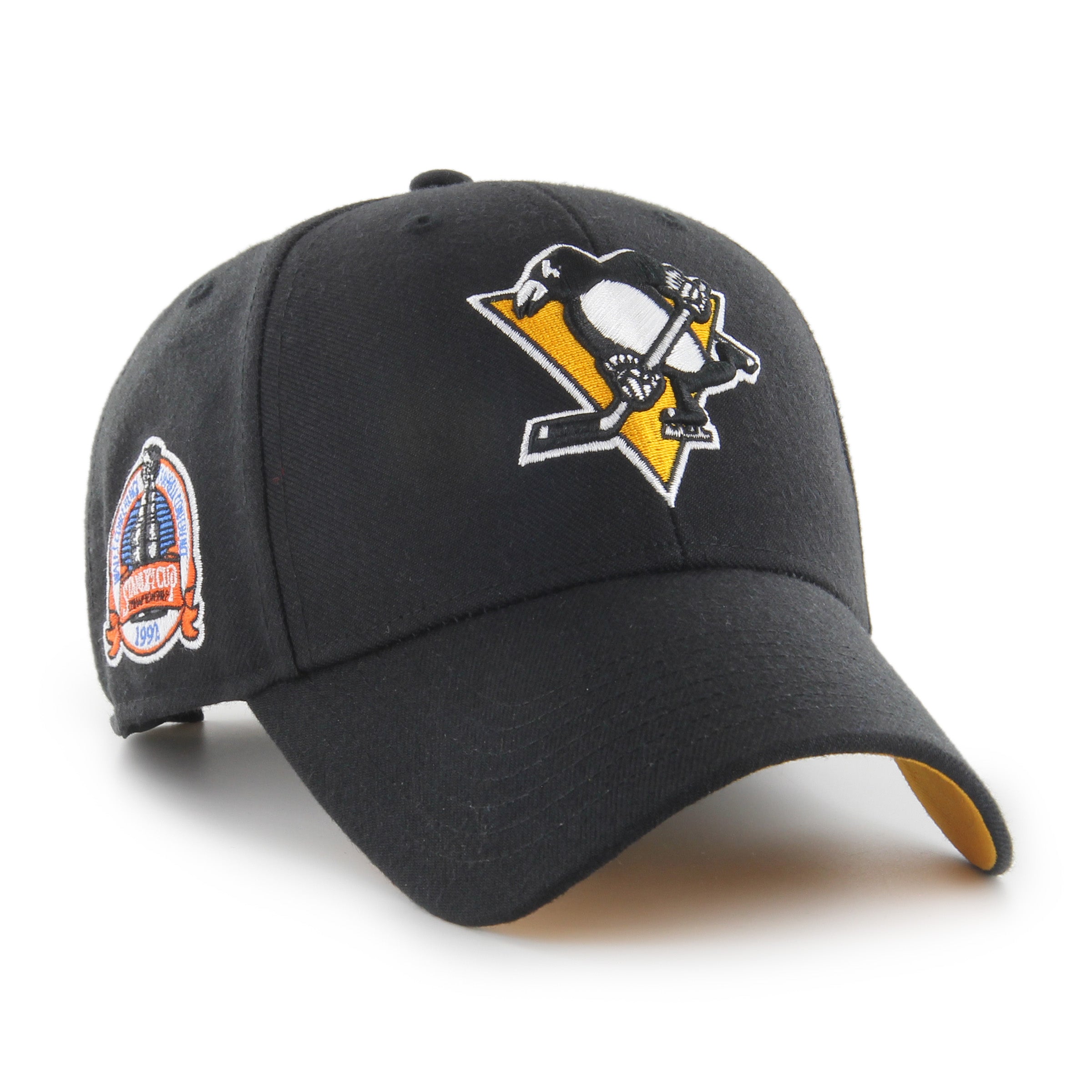 Pittsburgh Penguins NHL 47 Brand Hommes Noir 1992 Championnat de la Coupe Stanley MVP Sure Shot Snapback