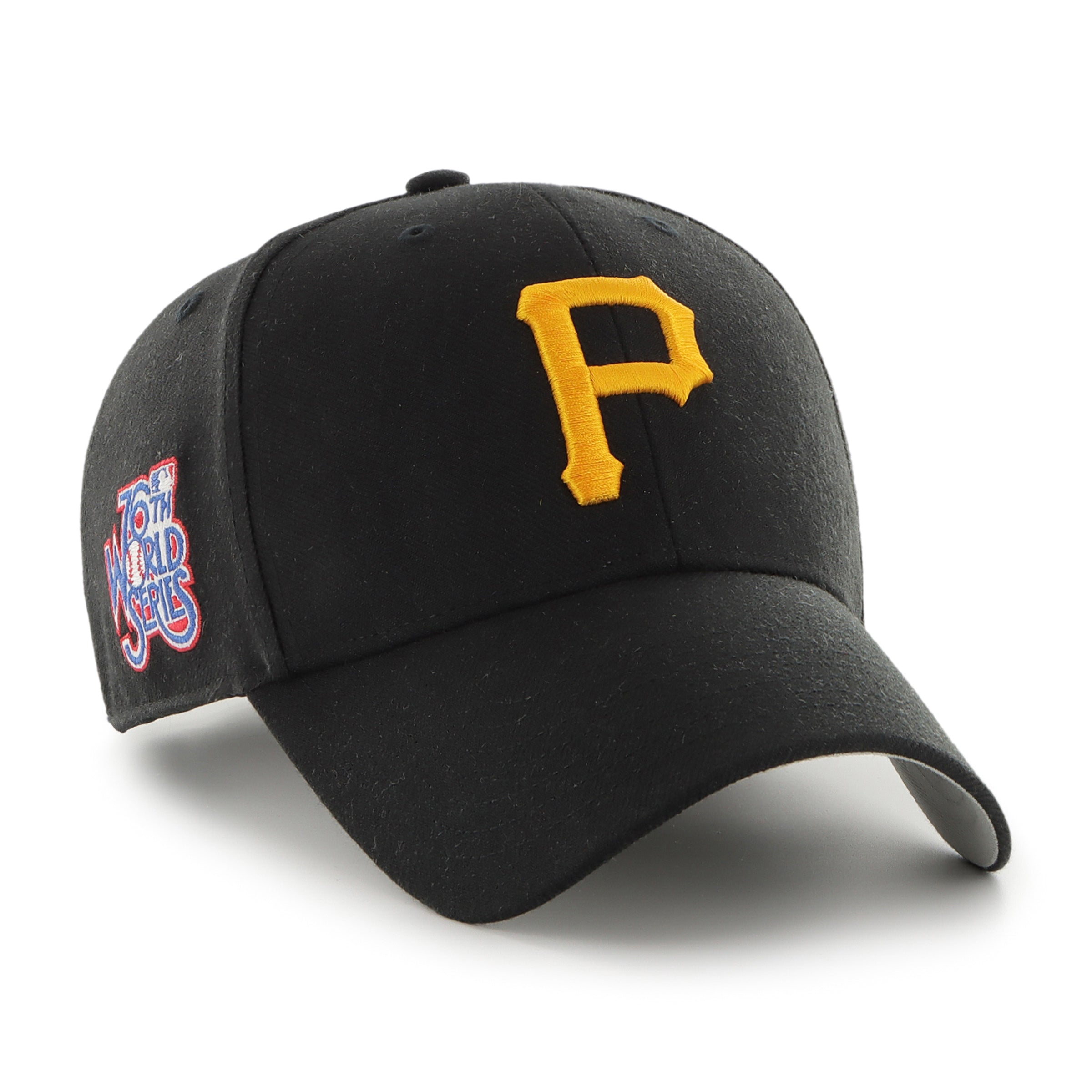 Pittsburgh Pirates MLB 47 Brand Casquette noire MVP Sure Shot pour hommes de la 76e série mondiale