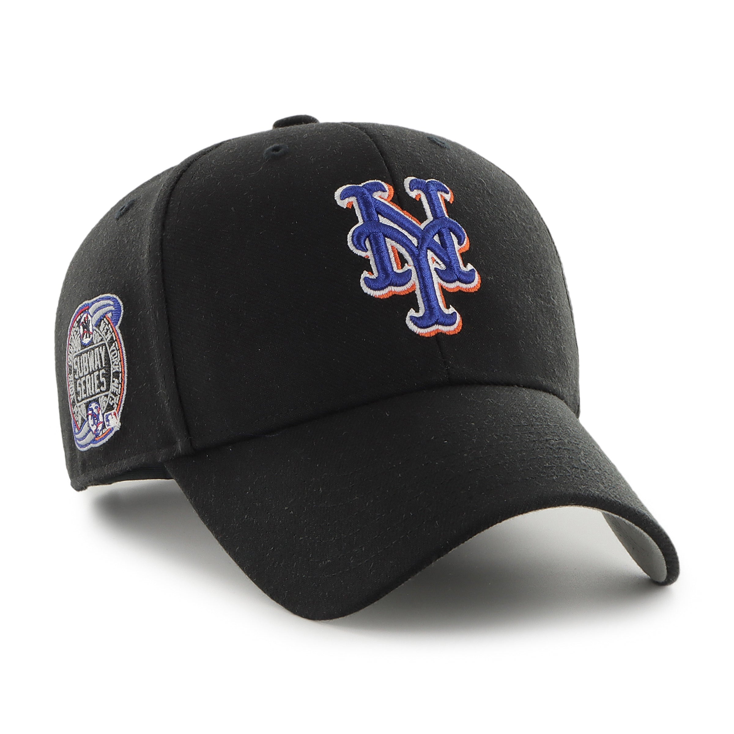 New York Mets MLB 47 Brand Casquette noire 2000 Subway Series MVP Sure Shot pour hommes