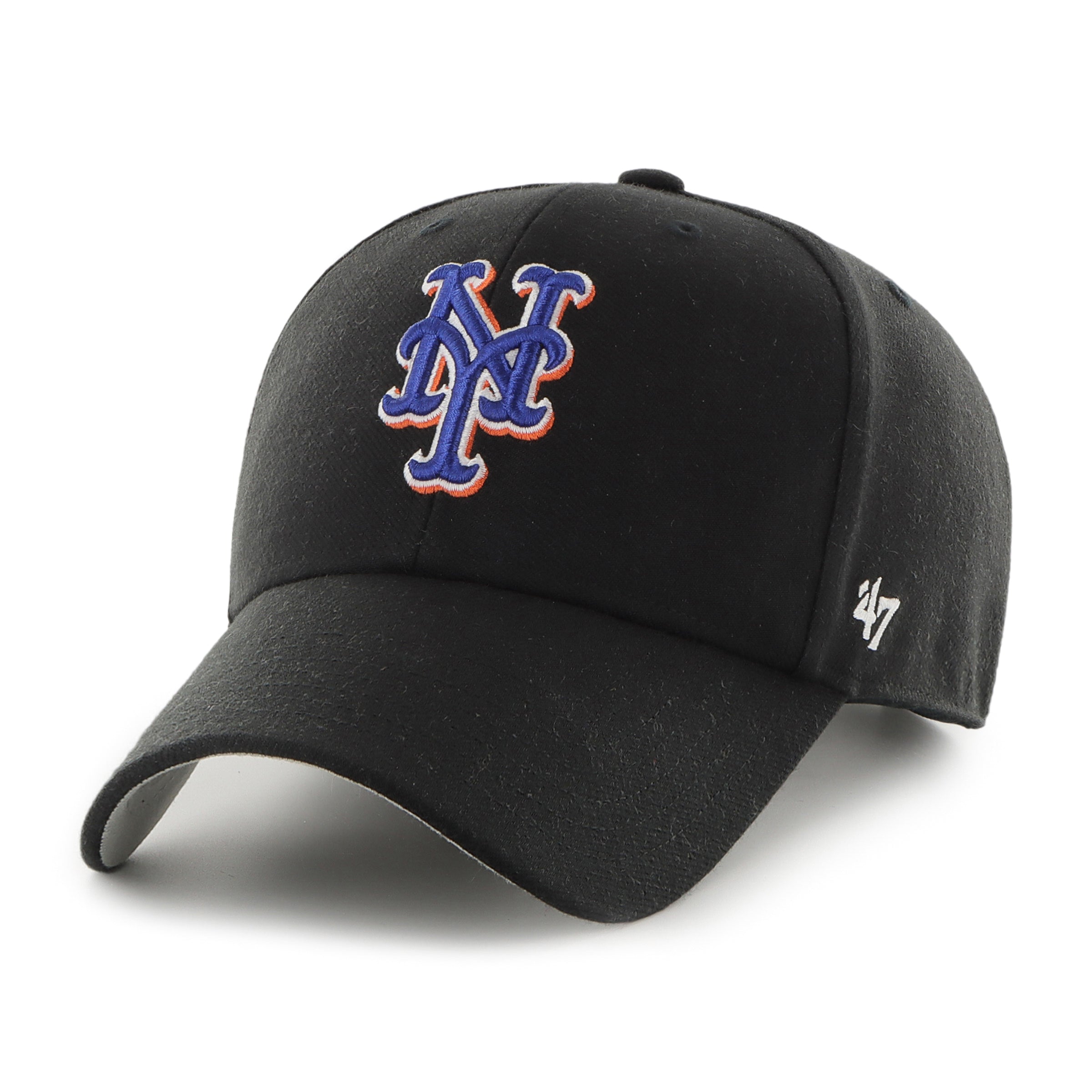 New York Mets MLB 47 Brand Casquette noire 2000 Subway Series MVP Sure Shot pour hommes