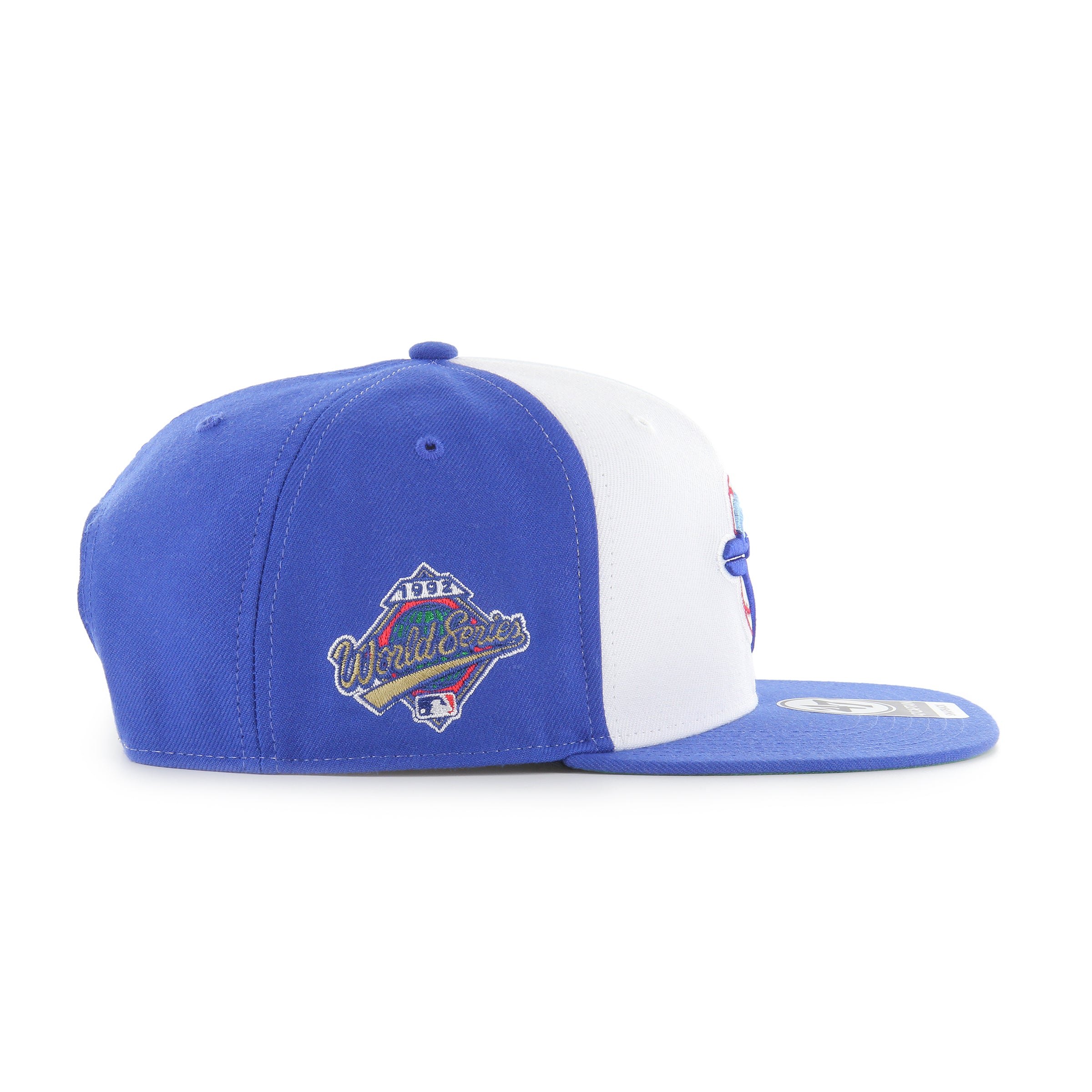 Toronto Blue Jays MLB 47 Brand Men's White 1992 World Series Sure Shot Under Captain Snapback